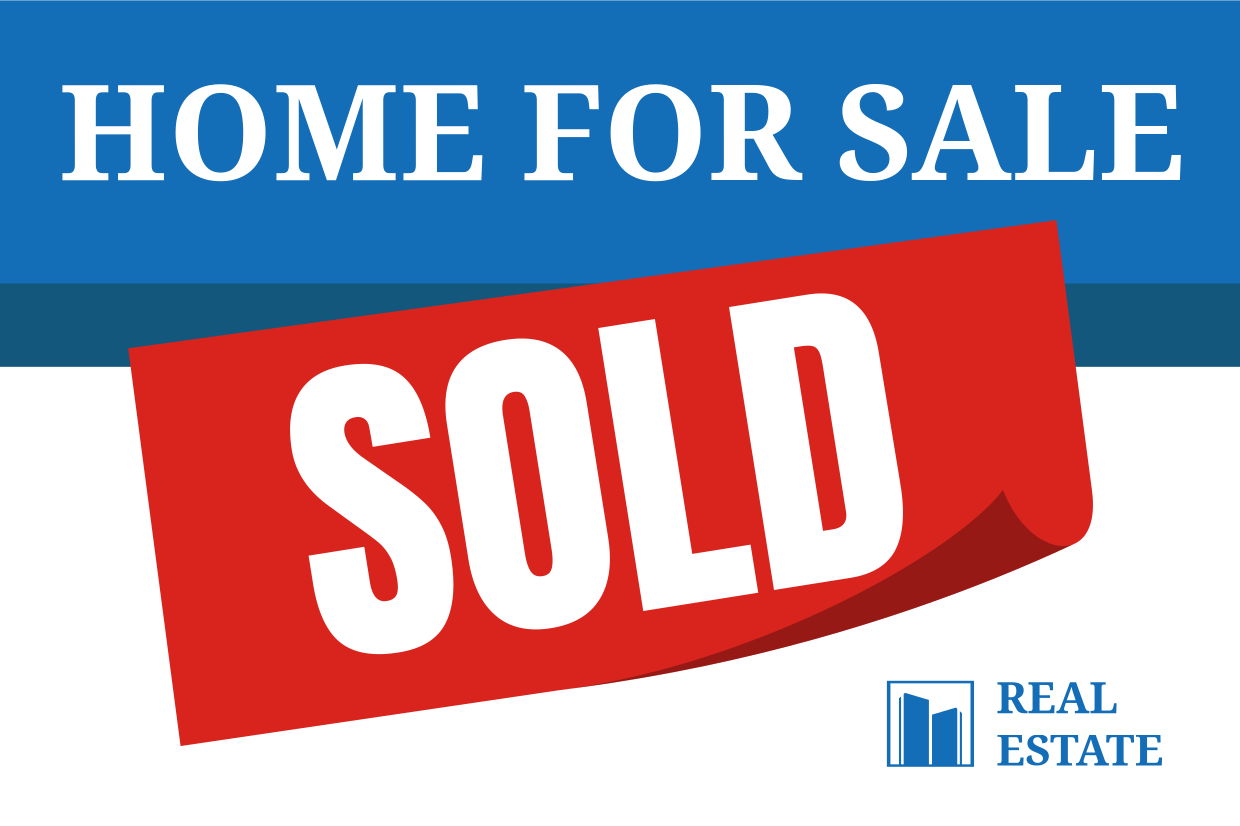 Home For Sale Sold Property Sign Template | Square Signs